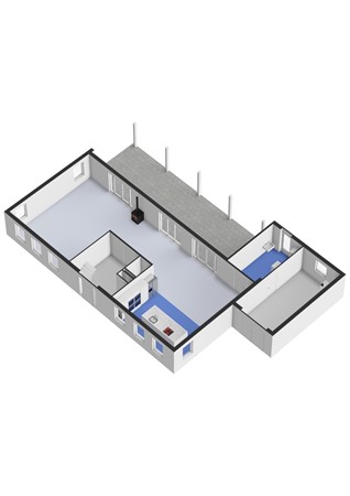 Floorplan - 1e Kruisweg 17C, 3262 LK Oud-Beijerland